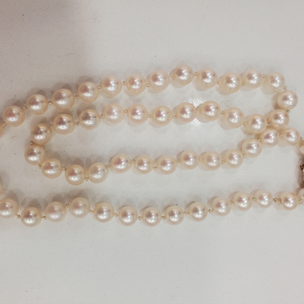 Pearl necklace cultured vintage